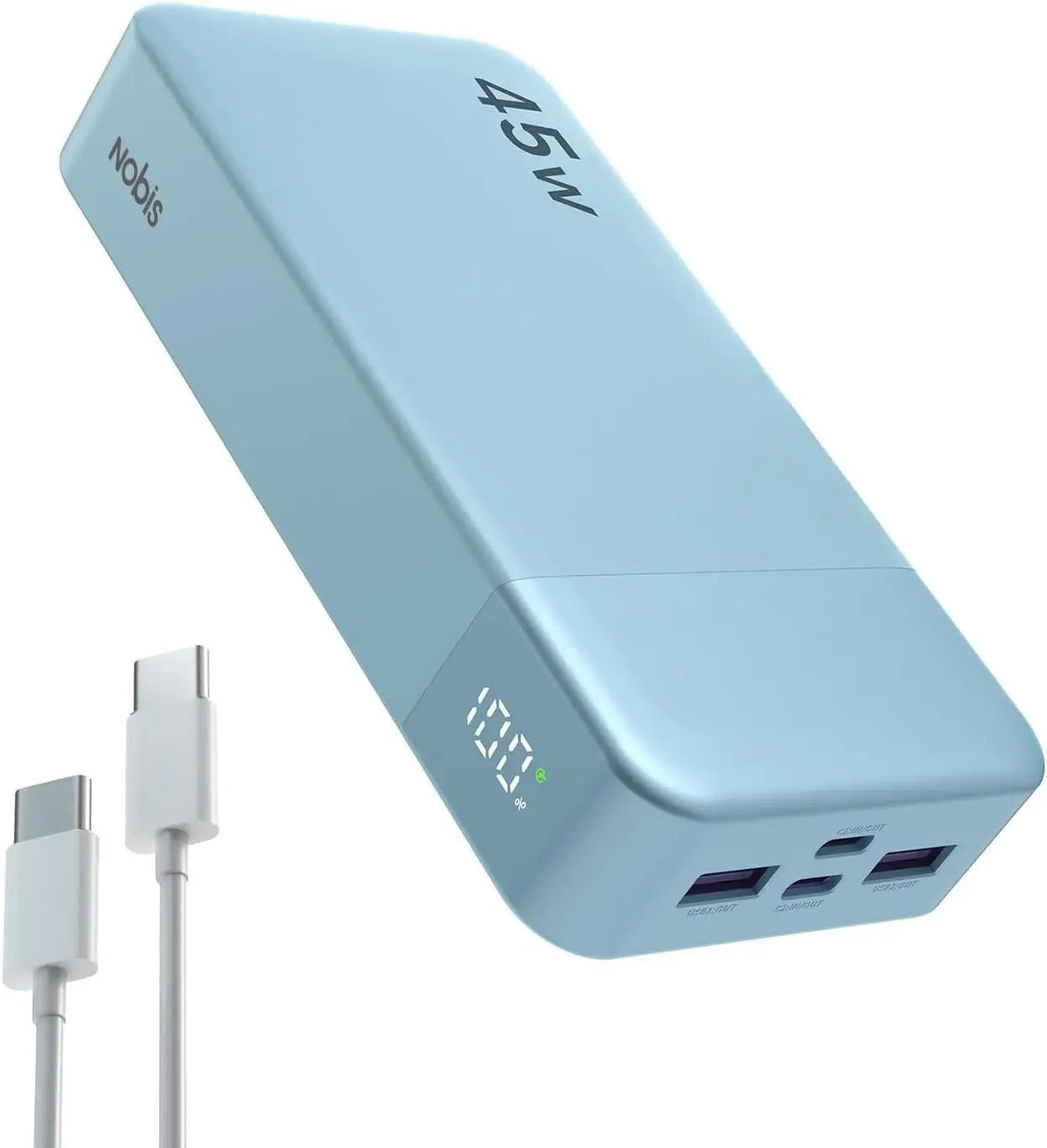 Power Bank 20000mAh 45W Carga Rápida PD