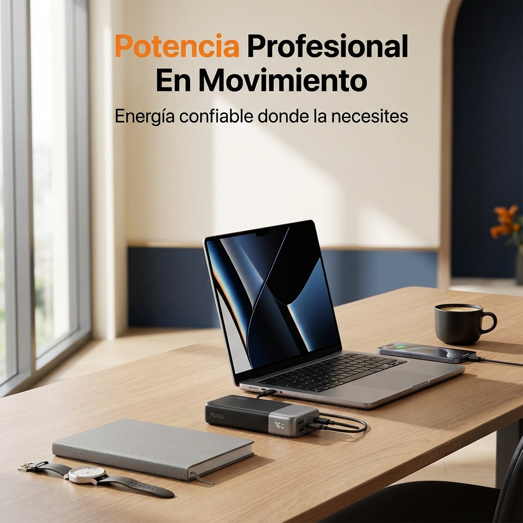 Power Bank 20000mAh 45W Carga Rápida PD