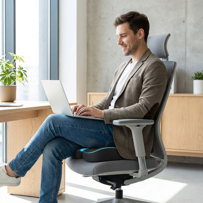 Cojín de Asiento Ortopédico de Espuma Viscoelástica