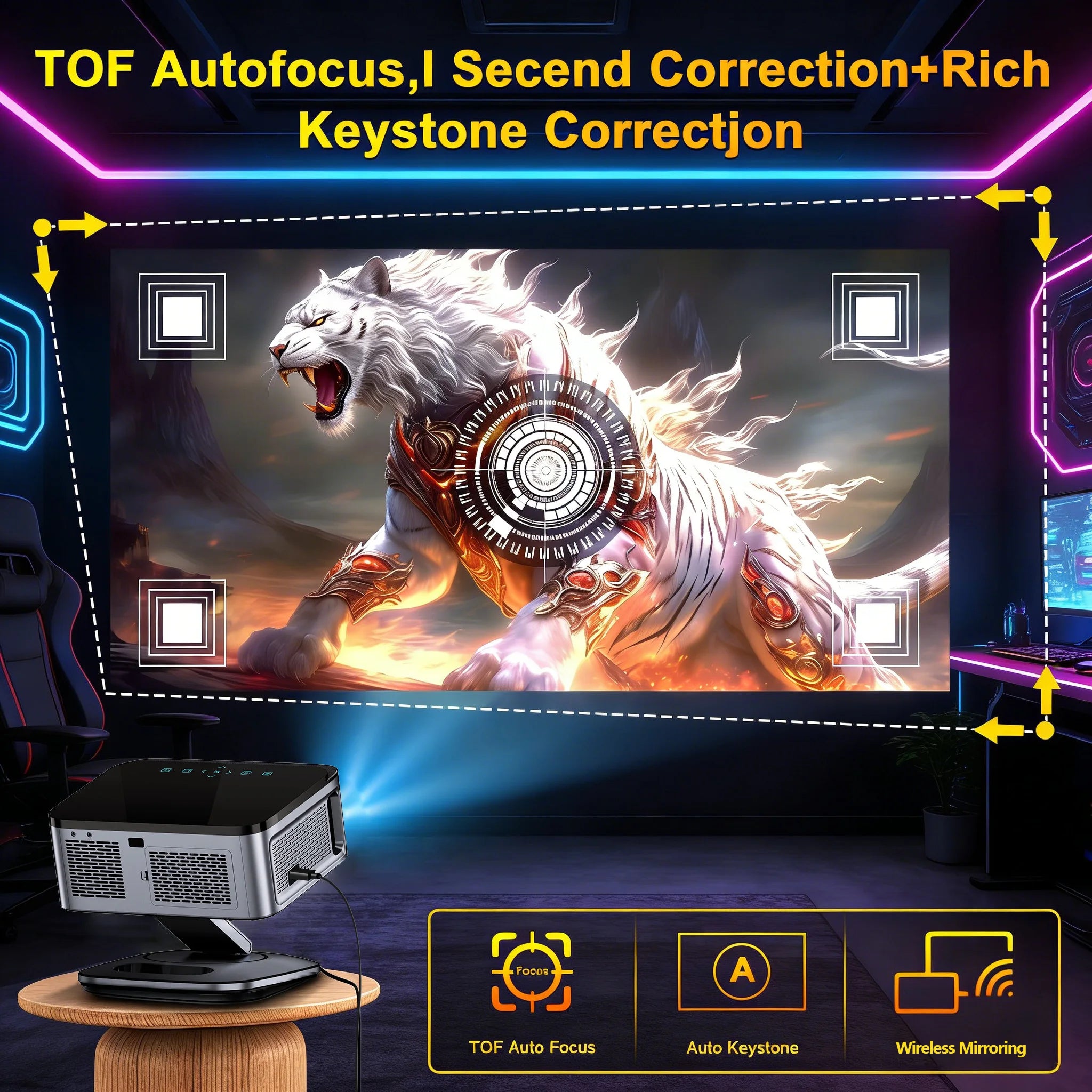 Proyector Full HD 1080p con Google TV y Android 14 - imagen 4