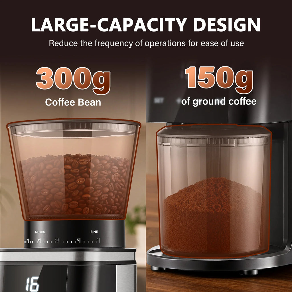 Molinillo de Café Eléctrico Cónico con Pantalla Táctil - imagen 6