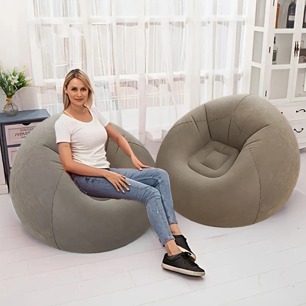 Sofá Inflable Plegable - Sillón Lounge para Interior, Jardín y Playa