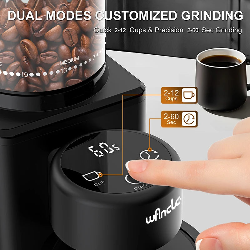 Molinillo de Café Eléctrico Cónico con Pantalla Táctil - imagen 2