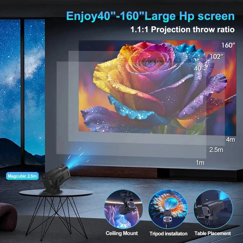 Mini Proyector Portátil con Android 11 - imagen 3
