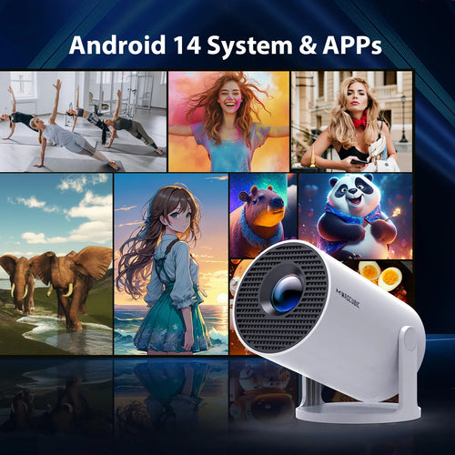 Mini Proyector Portátil con Android 14 - imagen 3