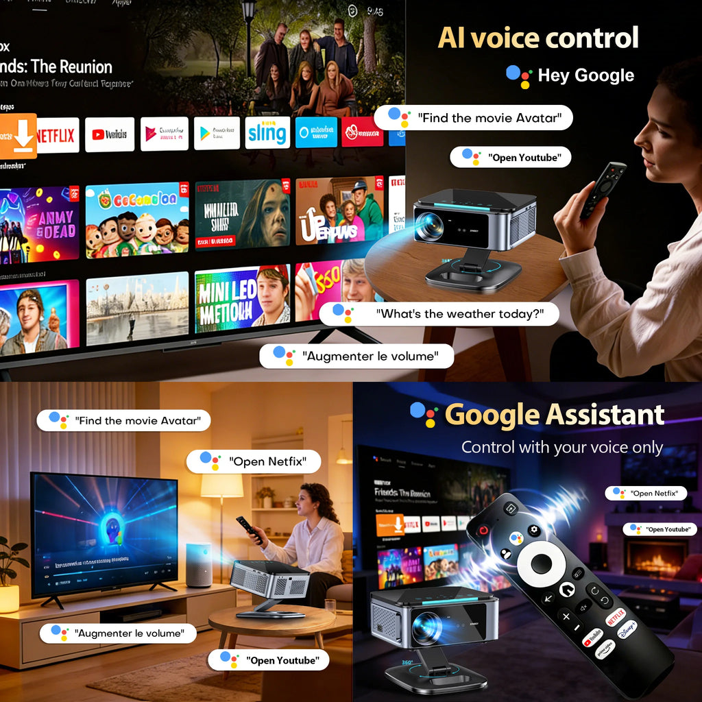 Proyector Full HD 1080p con Google TV y Android 14 - imagen 5
