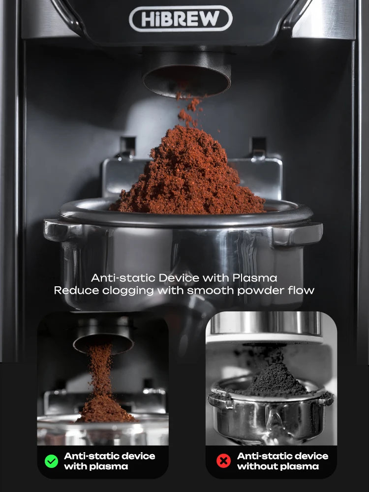 Molinillo de Café Eléctrico Portátil con Muelas Cónicas de 48 mm - imagen 5