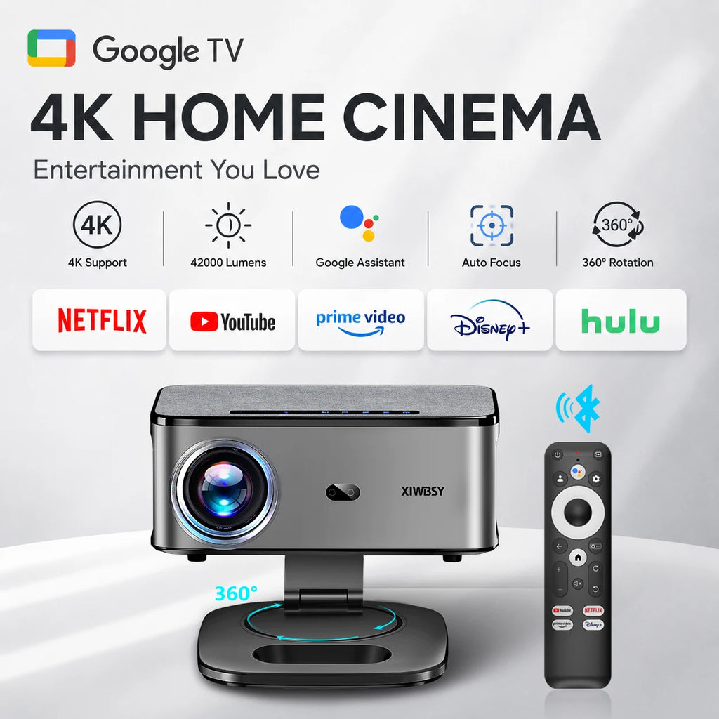Proyector Full HD 1080p con Google TV y Android 11