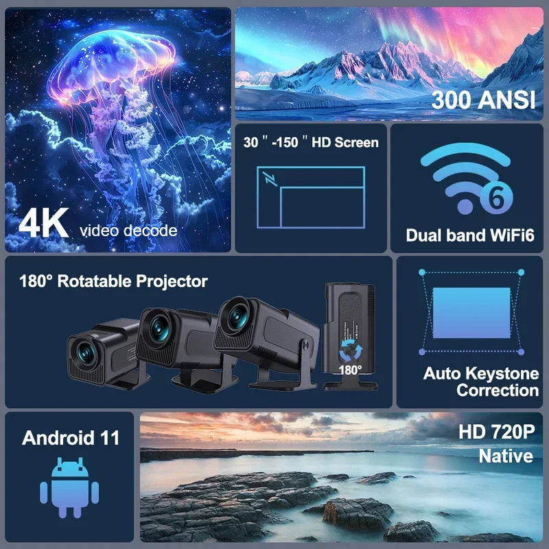 Mini Proyector Portátil con Android 11 - imagen 6