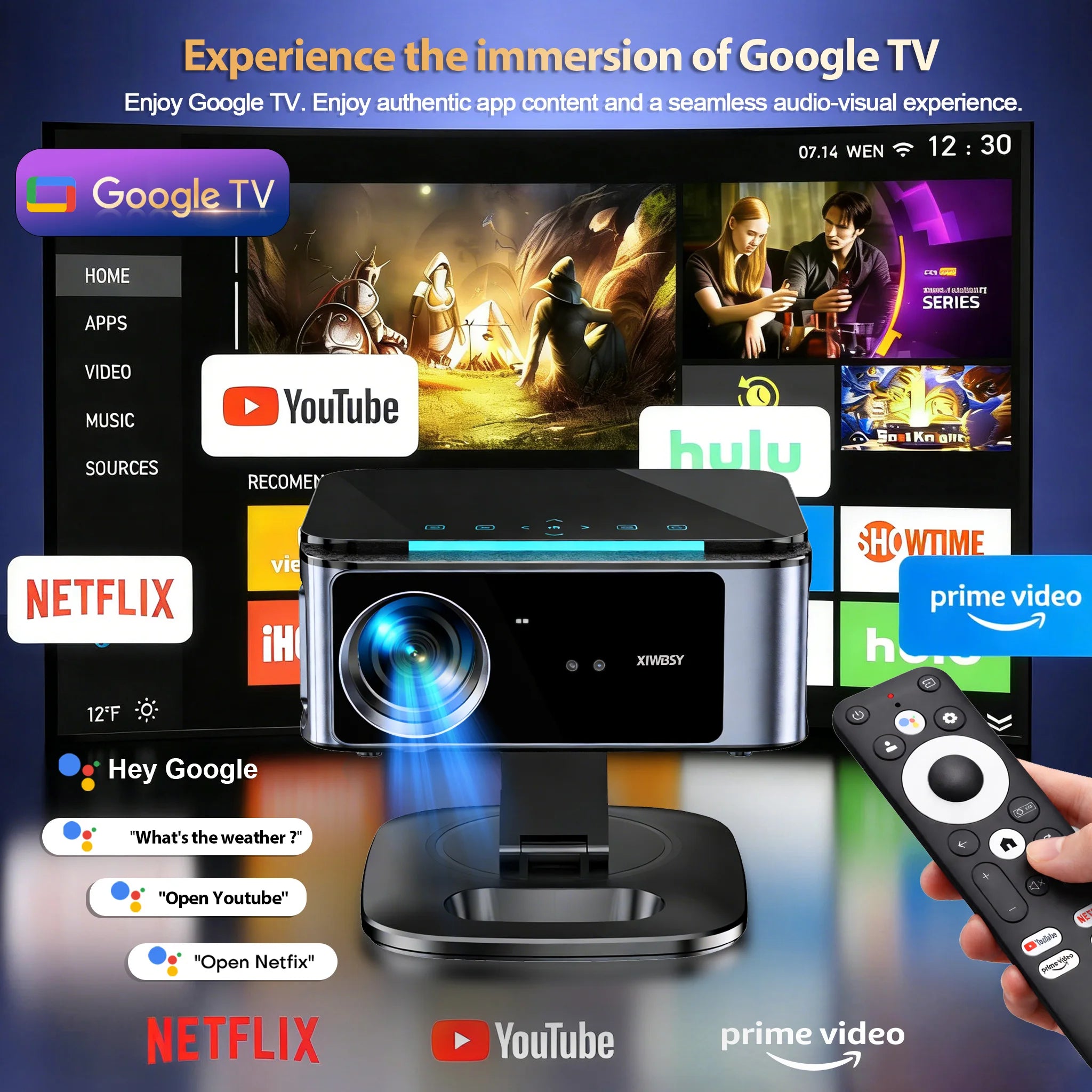 Proyector Full HD 1080p con Google TV y Android 14 - imagen 3