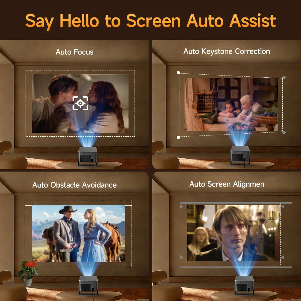Proyector Portátil Full HD 1080p con Android 14 - imagen 3