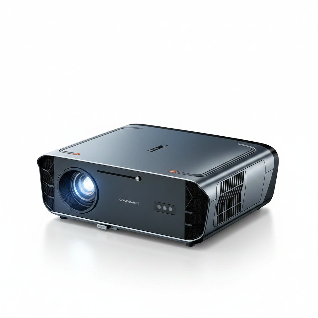 Proyector Full HD 1080p con Google TV Oficial y Android 14, Enfoque TOF, Altavoces 2×35 W y Reproducción 4K